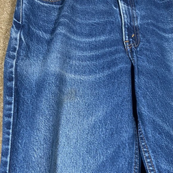 Vintage LEVIS Mens Jeans Sz 36x30 Boot Cut Red Tab Blue Denim Cotton Distressed - Picture 9 of 12